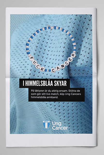 Ny Ung Cancer Malmö ff sydsvenskan tidning mockup